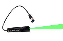 Wingline laser plow guide