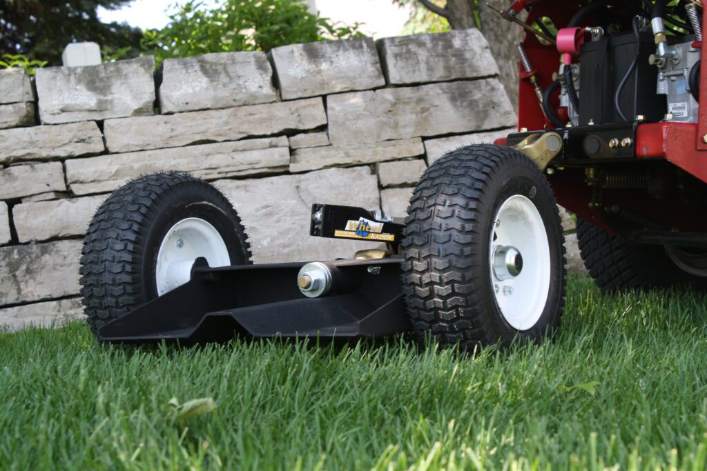 kage wheel kaddy 500 durable mower sulky wheel caddy