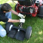 Attaching Wheel Kaddy 500 to walk behind mower
