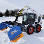 SnowFire Snow Plow and Box on Bobcat