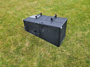 kage katcher automatic dumping steel grass catcher