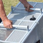 Aluminum KAGE Katcher grass catcher handles