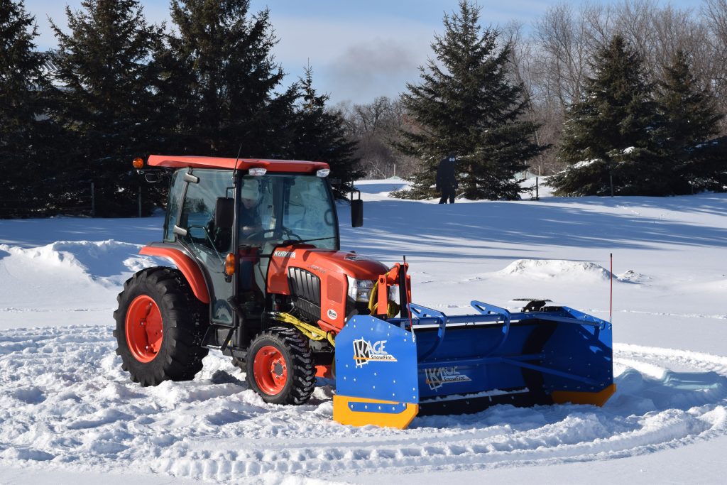 Choosing snow plow by tractor horsepower