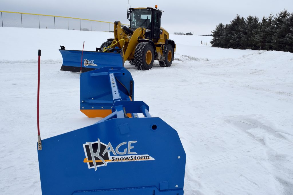 KAGE SnowStorm Wheel Loader Snow Plow and Pusher