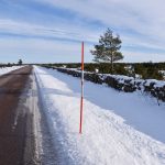 Fiberglass snow stake