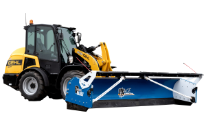 SnowFire Blast Snow Pusher Wheel Loader Attachment