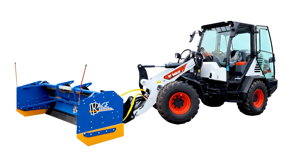 SnowFire Wheel Loader Attachment Snow Pusher