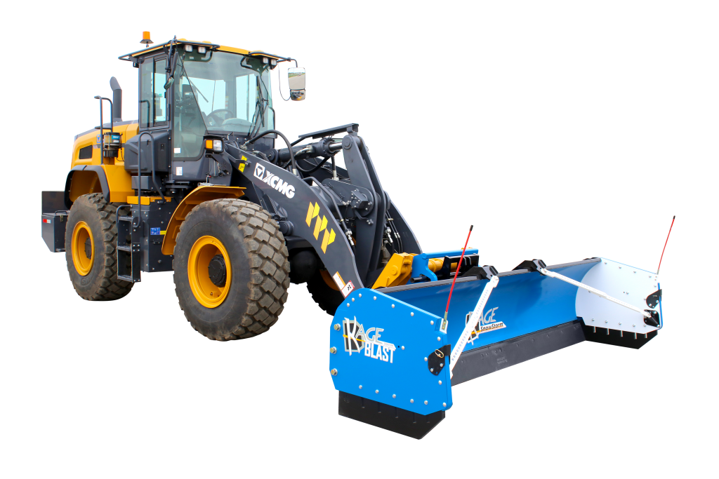 SnowStorm Blast Wheel Loader Attachment Snow Pusher