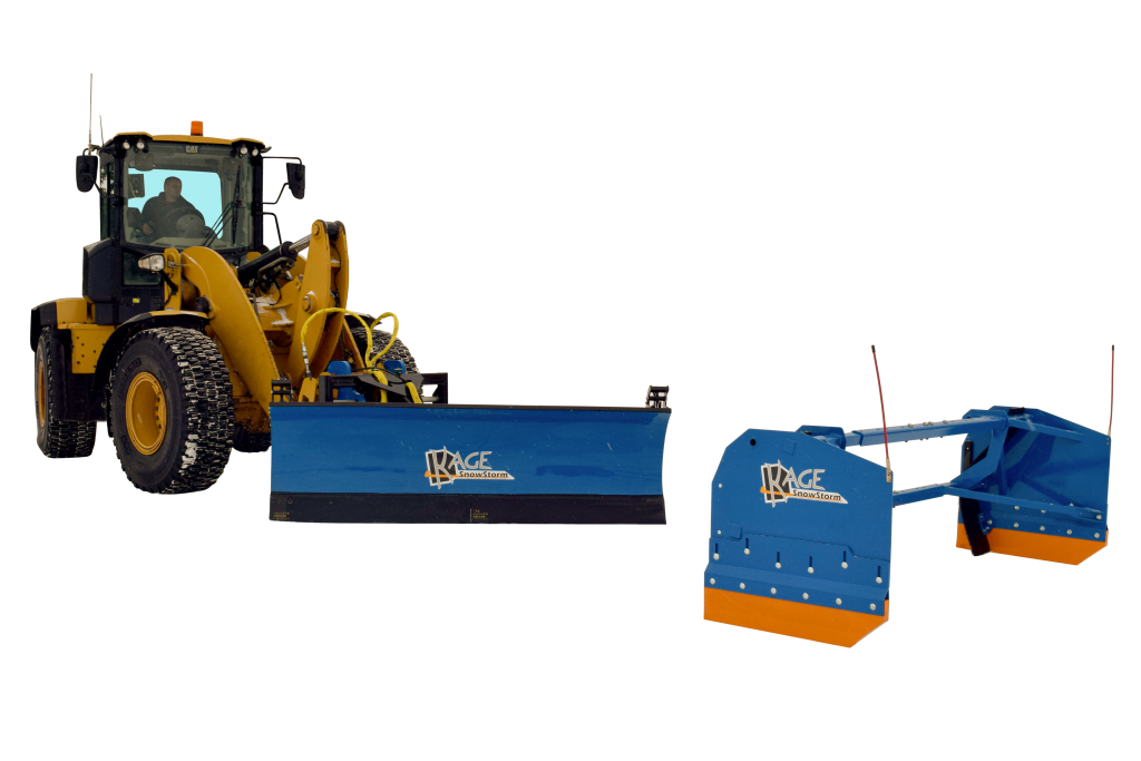 SnowStorm Cat Wheel Loader Plow Attachment