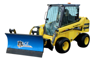 SnowFire 54 Blade on SwingSteer Mini Loader