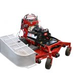 KAGE Katcher side discharge leaf collector on toro grandstand mower