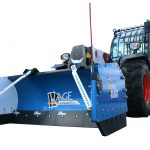 Telehandler Snow Pusher with Fixed Blade