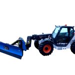 blade snow plow on bobcat telehandler