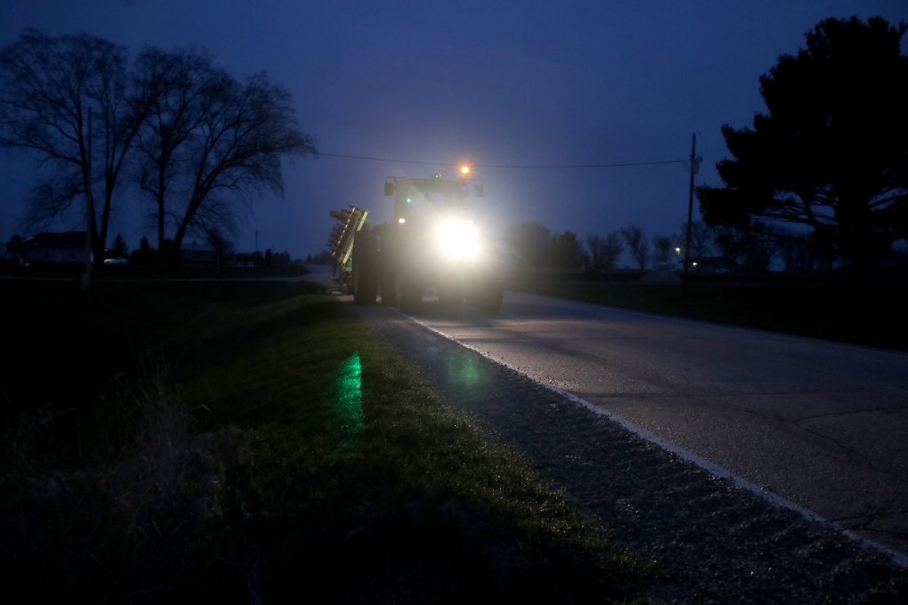 Eye Safe Laser for Tractor Implements