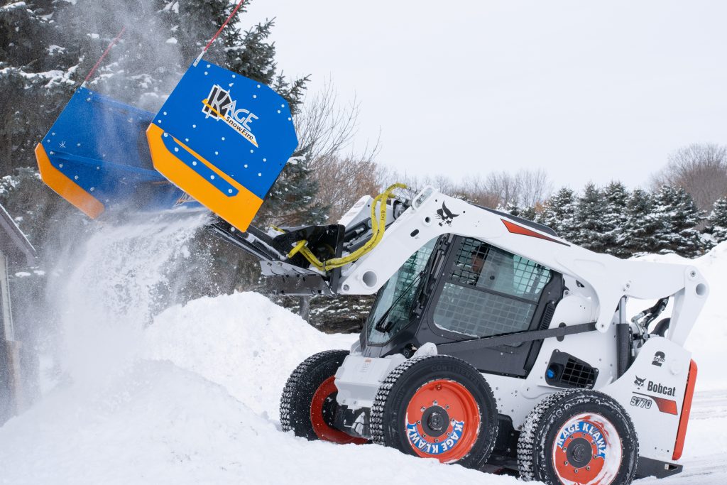 Skid Steer Snow Plow Attachment