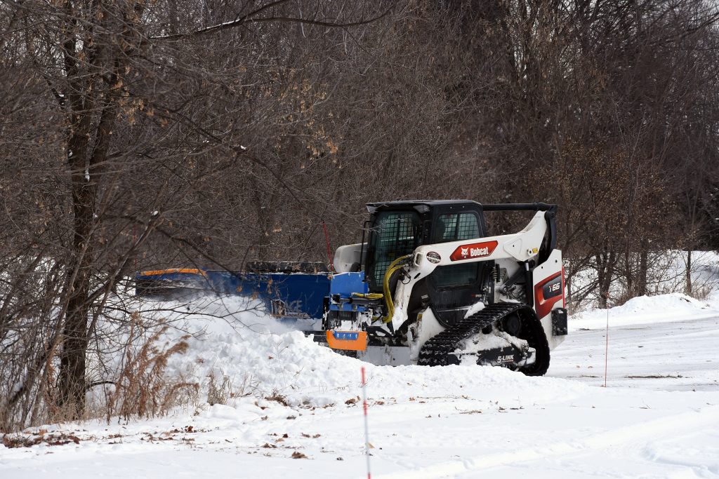 Skid Steer Wing Plow Box Mode