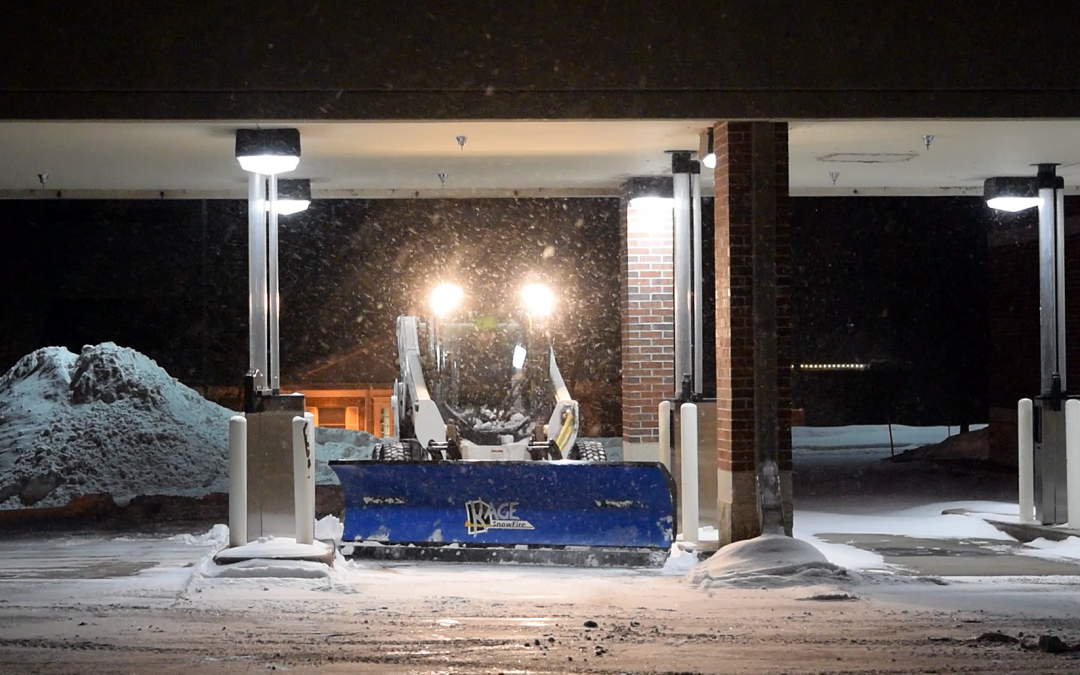 Bank drive-thru snow removal: smart, safe, and precise tools