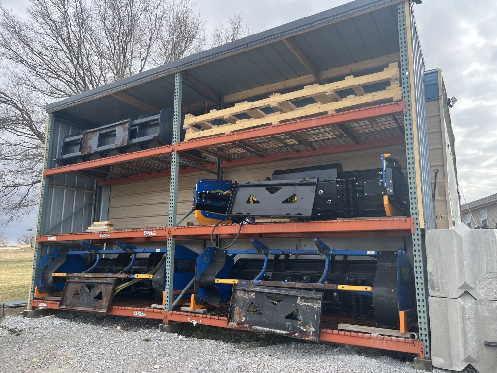 snow plow storage shed