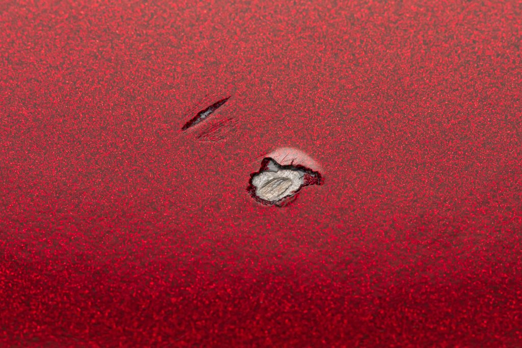 Rock Chipped Paint on Car